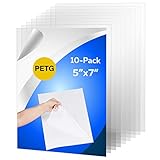 CALPALMY 10 Pack of 5x7” PETG Sheet/Plexiglass
