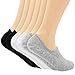 Hippih Mens Cotton Anti-Slip No Show Socks Thin Low Cut Casual Socks 6 Pack