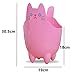 123Arts Cute Cartoon Cat ABS Table Bathroom Trash Can Storage Bucket
