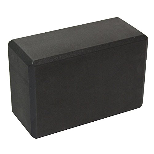 Sol Living Yoga Block - Compact Durable High Density EVA Foam Block for Balance and Stability, Exercise, Fitness, Pilates and Yoga Accessory - 4" x 6" x 9" Black Color - Thumbnail 5