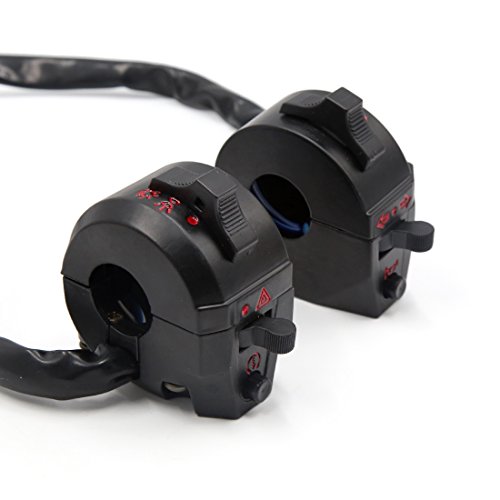 uxcell Motorcycle Electrical Main Wire Harness w Right Left Handlebar Switch Kit for CG125