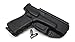 Rounded IWB Holster Fits: Glock 17 19 19X 26 31 32 33 34 45 (G1-5) Holster - LH - Black Kydex - Concealment Express - American Made