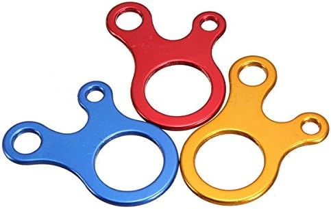 3 Holes Multi Purpose EDC Outdoor Survival Rope Buckle Quick Knotting Tool (Random: Color)