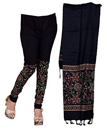 rimmi creations printed leggings with dupatta