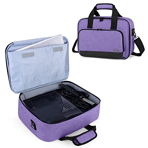 Luxja Projector Case, Projector Bag with Protective Laptop Sleeve