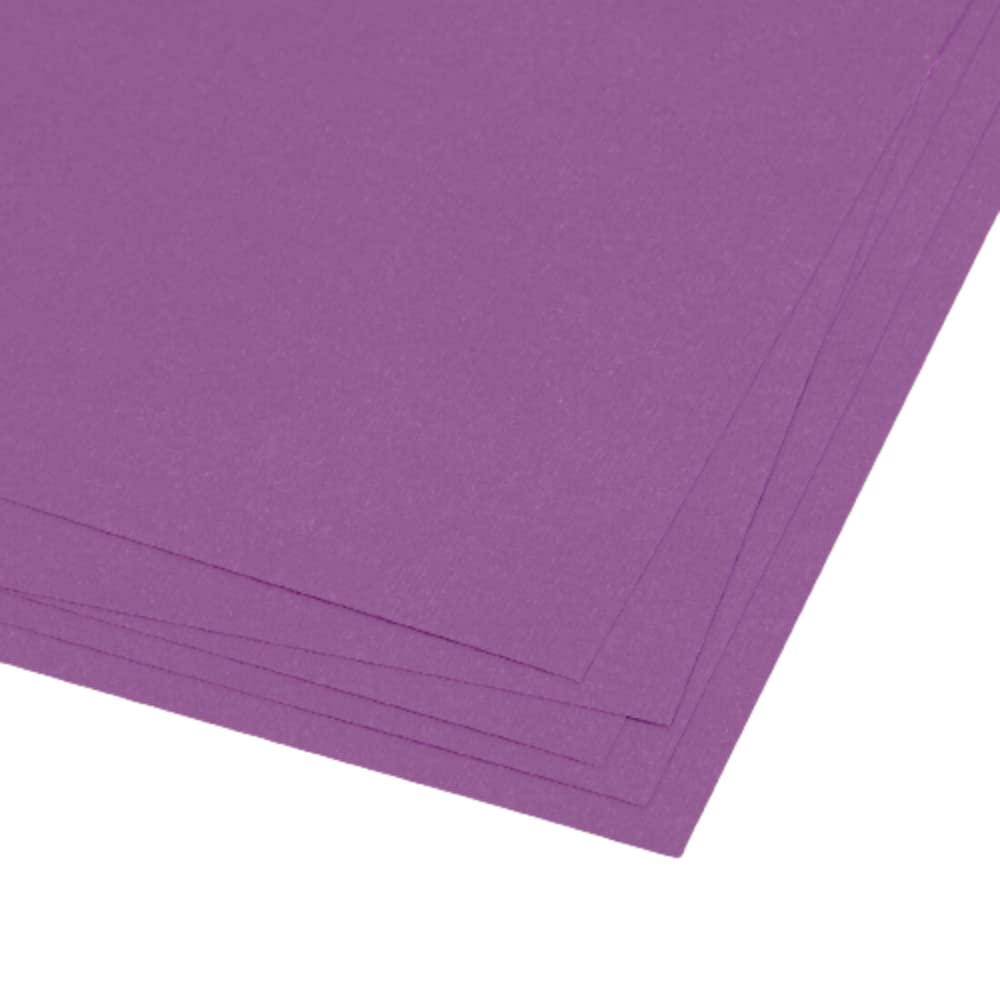 Craftelier - Set of 5 Boxes of Textured Canvas 30 x 30 cm, Orchid Purple