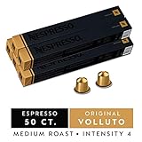 Nespresso Capsules OriginalLine, Volluto, Mild Roast Espresso Coffee, 50 Count Coffee Pods, Brews 1.35oz