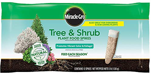 Miracle-GRO Tree & Shrub Fertilizer Spikes - 12 PK (3 Pack)