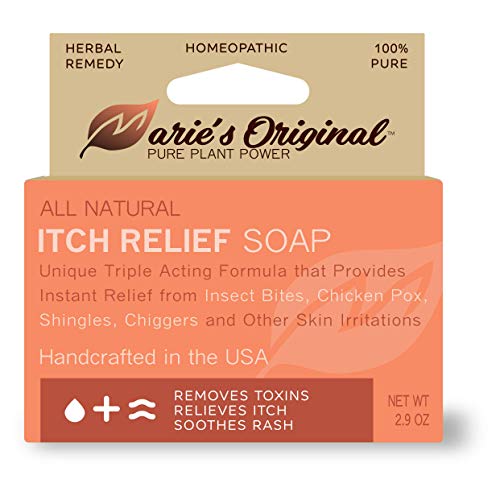 image for Marie's Original Itch Relief Soap Body Wash Bar - All Natural Instant 