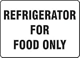 Accuform MGS105 Magnetic Vinyl Refrigerator Sign, Legend