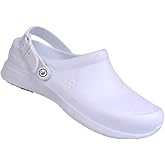 Joybees Work Clog - Slip Resistant, Supportive and Comfortable - Culinary and Medical Professional Shoes for Women and Men - White - Womens Size 11 Mens Size 9
