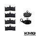 KMG 2005-2008 Kawasaki ZZR600 Front + Rear Carbon Kevlar Organic NAO Brake Pads Set