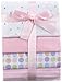 Luvable Friends Unisex Baby Cotton Flannel Receiving Blankets, Pink Stripe 4-Pack, One Size