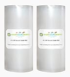 2 Pack of Vacuum Sealers Unlimited - 8" x 50' Rolls - Thicker, Heavy-Duty Commercial Quality Textured Vacuum Sealer Bags For Foodsaver, etc. - BPA Free & FDA Approved