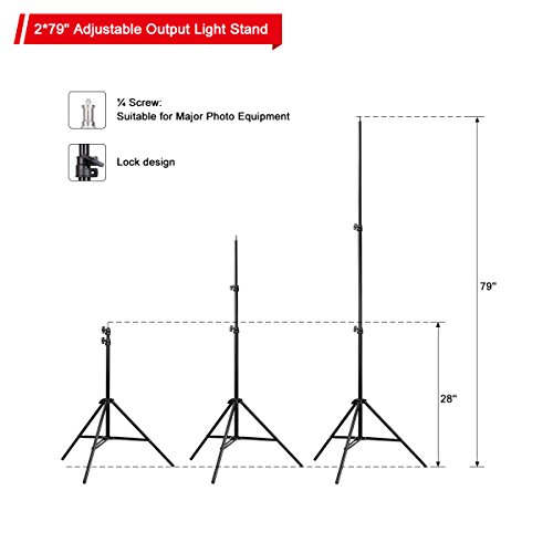 Belle Max (2)20"x28"Photography Softbox Lighting Kit Photo Studio Equipment，Including (2) 28W LED Bulbs,(1)24" 2-in-1Reflector, Ideal for any vlog, portrait, costume and object photography - Thumbnail 3