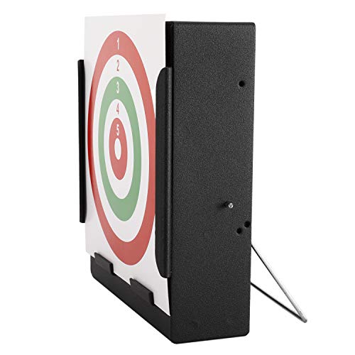 Metal Box BB Trap Target with 20 Shooting Paper Targets, Airsoft Pellet