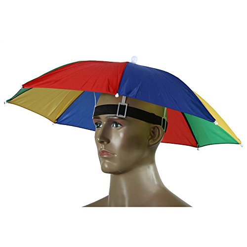 Autumn Water Portable Usefull Umbrella Hat Sun Shade Waterproof Outdoor Camping Hiking Fishing Festivals Parasol Foldable Brolly Cap 55cm - Thumbnail 4