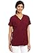 WonderWink Women's Scrubs Four Way Stretch Sporty V-Neck Top, Wine, Medium