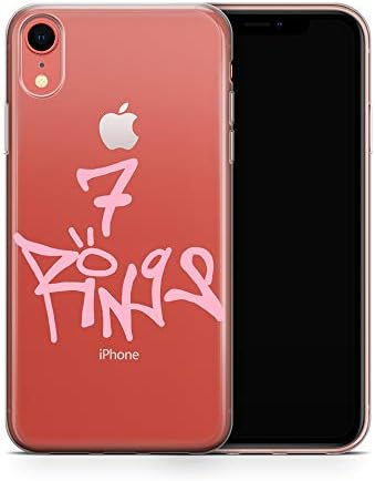iPhone XR Case, Aertemisi Clear TPU Soft Slim Flexible Silicone Cover Phone Case for Apple iPhone XR (6.1'') - 7 Rings