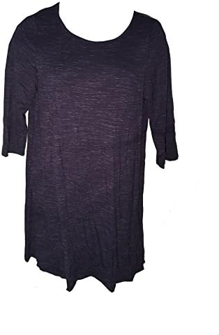 Ladies' French Terry Pullover Dress, X-Large - Navy Space Dye
