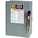 Square D - D321NCP General Duty Safety Switch, Fusible, 30-Amp, 240V, 3-Pole, Indoor, W/Neutral