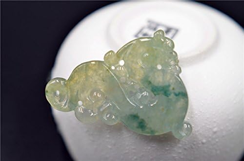 certified 3 colors yellow-green jade Pendant necklace jadeite Chinese dragon