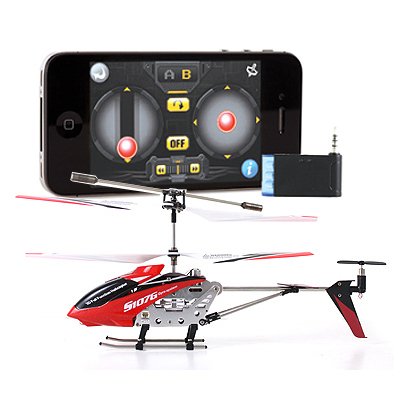 iPhone iPad iTouch Controlled Syma S107 3 Channel RC Helicopter iCopter - Colors May Vary