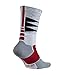 Nike Lebron Hyper Elite Basketball Athletic Crew Socks White/University Red Small