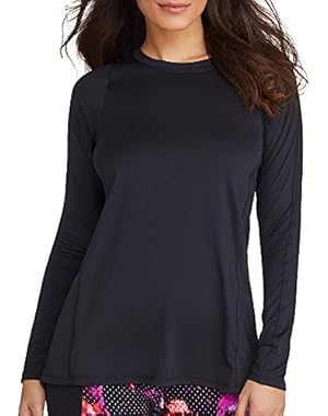Calvin Klein Performance Women's Pleated-Back Long Sleeve Top