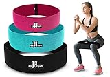RIMSports Resistance Bands Best Exercise Bands for Booty - Ideal For Resistance Bands for Legs and Butt - Premium Workout Bands For Hips & Glutes Exercises (Pink, Turquoise, Black - Set of 3)