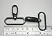 Generic Gun 1.5 Inches Inside Diameter Oval Ring Lobster Clasp Claw Swivel Lobster Snap Clasp Hook for Strap Pack of 10