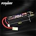 FCONEGY 2S 7.4V 1200mAh 20C Lipo Battery Pack with Small Tamiya Plug for for Airsoft Gun/Rifle