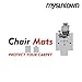 Mysuntown Carpet Chair Mats, PVC Vinyl Chair Mat for Carpeted Floors with Lip, Transparent Desk Chair Mat - 36 X 48 Inch Standard Pile Carpet