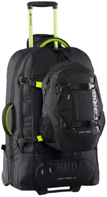 caribee fast track 75 black wheeled backpack