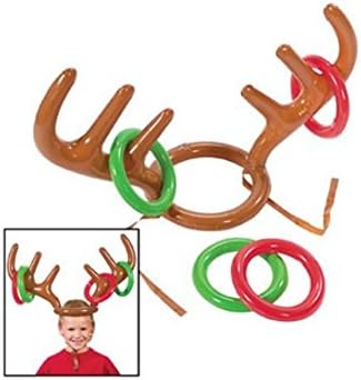 Inflatable Reindeer Antler Ring Toss Game-Holiday Party