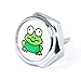 Cutequeen Frog Toad Slivery License Plate Frame Bolts Screws Metal(Pack of 4)