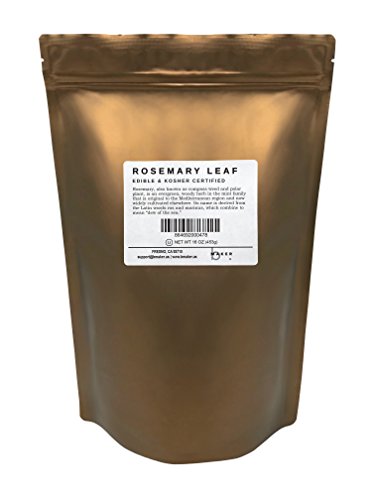 bMAKER Rosemary Premium Dried Herb 1 lb - Kosher Certified & Edible Food Grade- Best for Cooking, Seasoning for Your Steak, Chicken