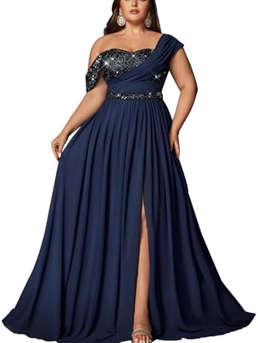 Amazon.com: VOUIAO Women's Plus Size Bridesmaid Dresses Chiffon Wedding  Guest Summer Maxi Dress Elegant Prom Evening Party Cocktail Gown Black 0XL  : Clothing, Shoes & Jewelry
