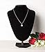 Necklace Display - Jewelry Display Stand - Black Velvet Necklace Display Bust Holder 11.5 x 7.5 x 3.5 Inches