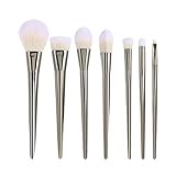 Sankuwen 7 Pcs Professional Powder Cosmetic Makeup Brush ( Silver )