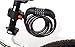 Willceal Bike Lock Bicycle Chain Lock,with 5-Digit Resettable Number and Mounting Bracket,Combination Coiling Cable Lock Best for Bicycle Outdoors - 4 Feet x 1/2 Inch (Black)