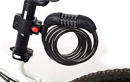 image for Willceal Bike Lock Bicycle Chain Lock,with 5-Digit Resettable Number a