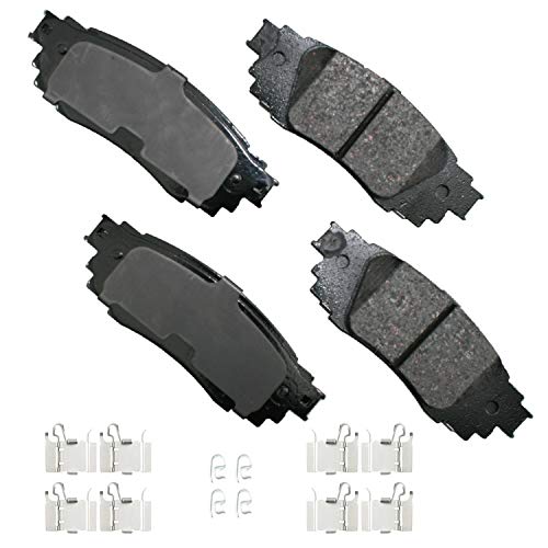 Photo 1 of Akebono ACT1879 Ultra-Premium Ceramic Rear Disc Brake Pads , GREY