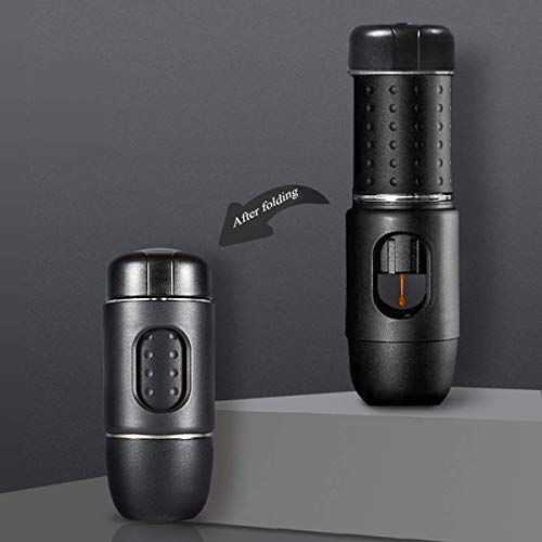 YAeele Tragbare Kaffeemaschine, Manuelle Espressomaschine Faltbare Kompatibel mit gemahlenem Kaffee Nespresso-Kapsel for… – Bild 3