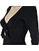 Navvour Women's Sexy Long Sleeve Deep V Neck Bandage Ruched Bodycon Club Mini Dress