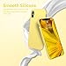 OTOFLY Xs Max Case,Ultra Slim Fit Case Liquid Silicone Gel Cover with Full Body Protection Anti-Scratch Shockproof Case, [Upgraded Version] (Yellow)