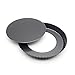 TOTOONE Non-stick 9 inch Fluted Pizza Pan Quiche Pan With Removable Loose Bottom Tart Pie Pan Pie Pan BM1036