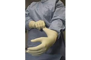 Colortrieve Attenuating 0.35mm Thickness X-Ray Hand Coverage - Lead Free, 1 Pair, Size 8, Yellow