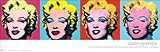 Culturenik Andy Warhol Marilyns Pop Art Poster Print (Marilyn Monroe) 12x36