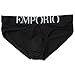 Emporio Armani Men's Classic Eagle Stretch Cotton Brief, Black, Medium